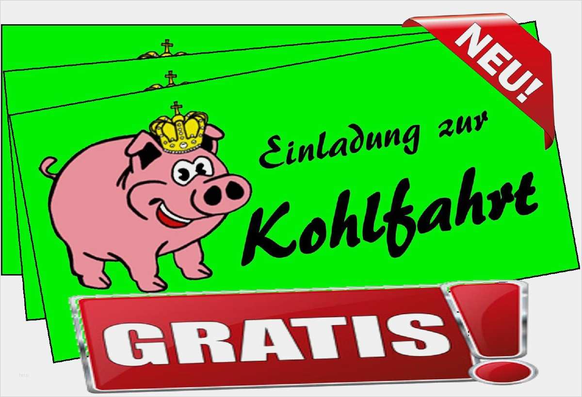 Einladung Kohlfahrt Vorlage Einzigartig Geburtstagseinladung Vorlage Gratis