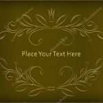 Einladung Krone Vorlage Großartig Altgold Rahmen Mit Krone — Stockvektor © Antonshpak