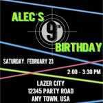 Einladung Lasertag Vorlage Kostenlos Angenehm Laser Tag Einladungskarten