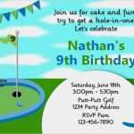 Einladung Minigolf Vorlage Hübsch Miniature Golf Invitation Mini Golf Birthday Party Invites