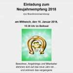 Einladung Neujahrsempfang Vorlage Hübsch Einladung Zum Neujahrsempfang 2018 Im Seniorenhaus