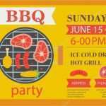 Einladung Party Vorlage Beste Grill Party Einladung Bbq Vorlage Flyer — Stockvektor