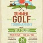 Einladung Photoshop Vorlage Cool Retro sommer Golfturnier Mit Golfwagen Einladung