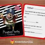 Einladung Piratenparty Vorlage Schön Kindergeburtstag Einladungen Zum Drucken Kostenlos