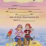 Einladung Piratenparty Vorlage Wunderbar Einladung Kindergeburtstag Junge Ausdrucken