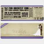 Einladung Polterhochzeit Vorlagen Gut Einladungskarten Zur Hochzeit Als Eintrittskarte Im