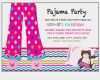 Einladung Pyjamaparty Vorlage Erstaunlich Sleepover Invitation Pajama Party Invitation Sleepover