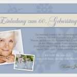 Einladung Runder Geburtstag Vorlage Neu Einladung 60 Geburtstag Fotokarte 10x15 Cm Grün