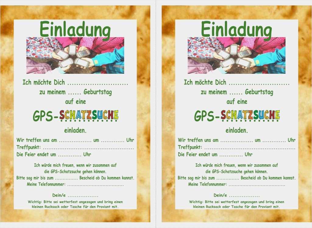 Einladung Schatzsuche Vorlage Best Of Einladung Kindergeburtstag Zum Ausdrucken