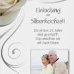 Einladung Silberhochzeit Vorlagen Gut Einladung & Einladungskarten Silberhochzeit Dankeskarten