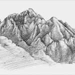 Einladung Teamsitzung Vorlage Angenehm Berge Bleistiftzeichnung – Häuser Immobilien Bau