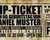 Einladung Ticket Vorlage Angenehm Einladung 50 Geburtstag Juni 2014