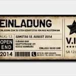 Einladung Ticket Vorlage Kostenlos Einzigartig Einladungskarten Als Ticket Geburtstag Vintage