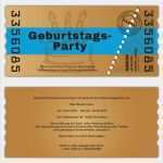 Einladung Ticket Vorlage Kostenlos Erstaunlich 48 Besten Einladungskarten Geburtstag Bilder Auf Pinterest