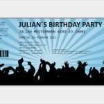 Einladung Ticket Vorlage Kostenlos Luxus Einladungskarten Zum Geburtstag Als Eintrittskarte