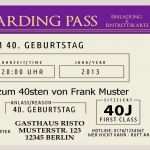 Einladung Ticket Vorlage Kostenlos Neu Boarding Pass Vorlage