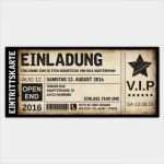 Einladung Ticket Vorlage Neu Einladungskarten Vip Im Vintage Design