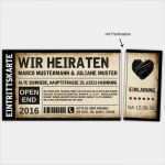 Einladung Ticket Vorlage Süß Hochzeitseinladung Vintage Ticket Mit Herz
