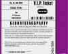 Einladung Vip Ticket Vorlage Gut Schon Einladung Geburtstag Eintrittskarte Vorlage Und