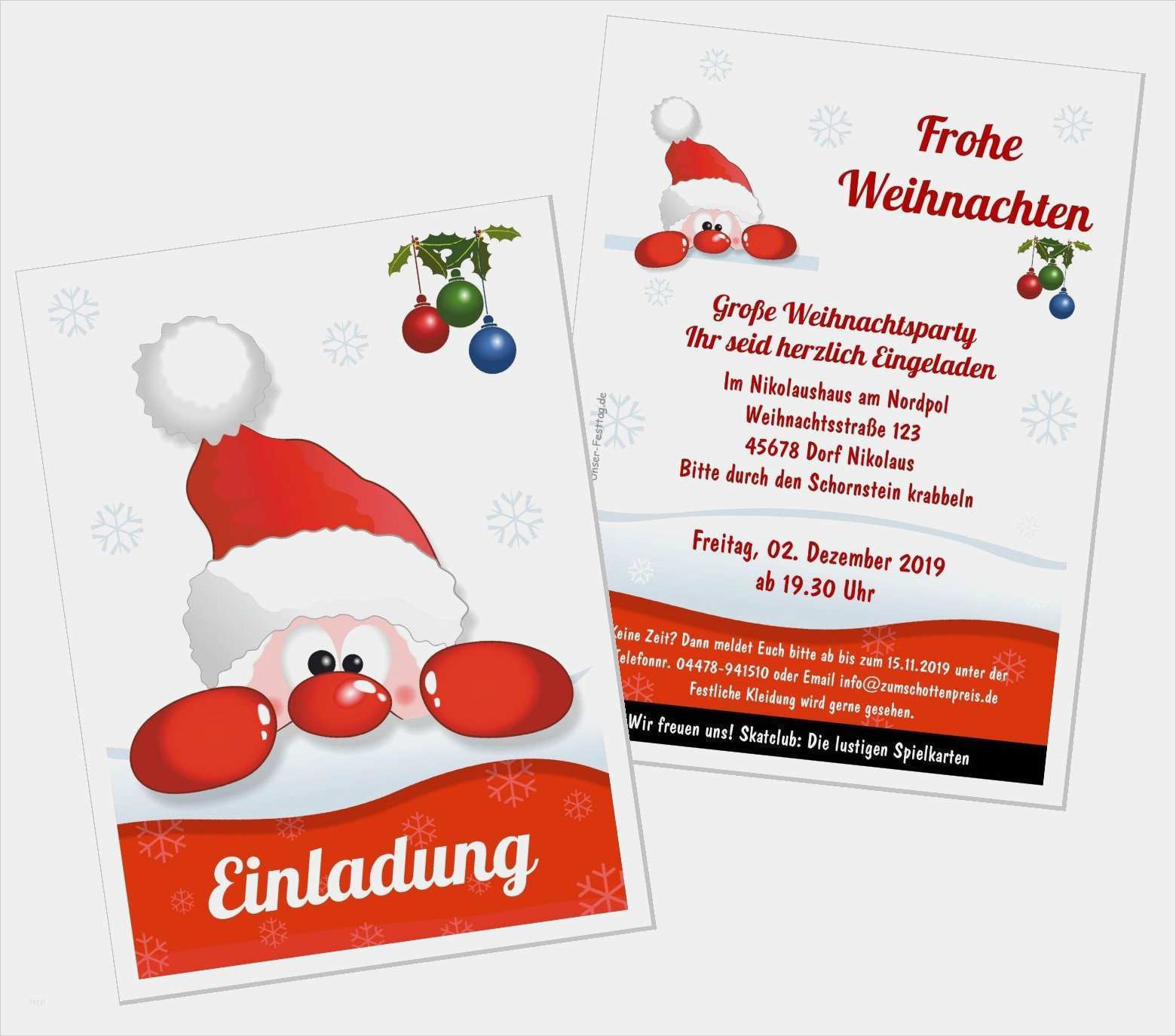 Einladung Weihnachten Vorlage Hübsch Lustige Und Witzige Geburtstagseinladungen
