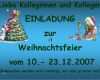 Einladung Weihnachtsfeier Kollegen Vorlage Erstaunlich Ppt Liebe Kolleginnen Und Kollegen Einladung Zur
