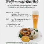 Einladung Weißwurstfrühstück Vorlage Schön Weißwurstfrühstück Am 16 Oktober