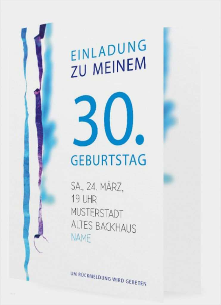 Einladung Zum 30 Geburtstag Vorlagen Einzigartig 30 Geburtstag Einladung