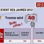 Einladung Zum 40 Geburtstag Vorlage Wunderbar Einladung Zum 40 Geburtstag