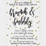 Einladung Zum Brunch Vorlage Erstaunlich Brautdusche Brunch Einladung Brunch Und Spritzig Gold Polka