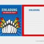 Einladung Zum Kindergeburtstag Vorlage Großartig Einladung Kindergeburtstag Bowling Kegeln Kostenlose