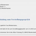 Einladung Zum Probearbeiten Nach Vorstellungsgespräch Vorlage Luxus Vorstellungsgespräch