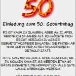 Einladung Zur Geburtstagsfeier Vorlage Einzigartig 50 Geburtstag Einladung