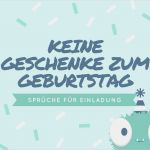 Einladung Zur Geburtstagsfeier Vorlage Schön Bitte Keine Geschenke Zum Geburtstag Sprüche Für
