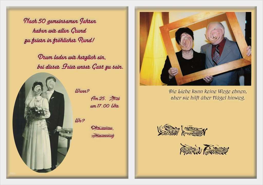 Einladung Zur Goldenen Hochzeit Vorlage Muster Kostenlos Erstaunlich Goldene Hochzeit 1