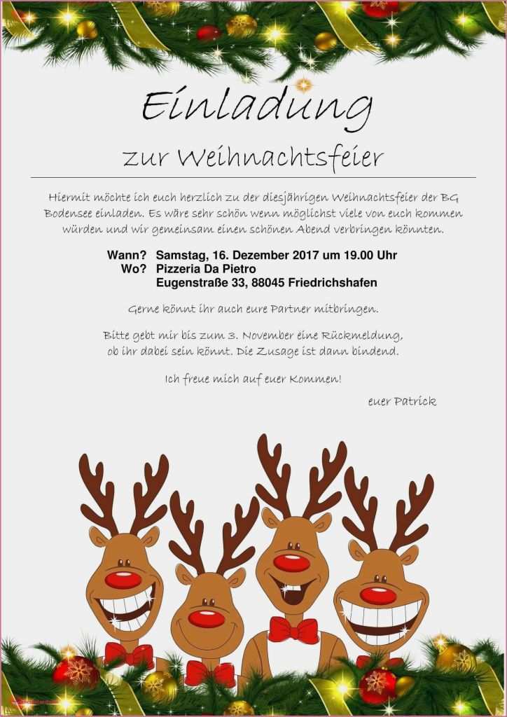 Einladung Zur Vernissage Vorlage Angenehm 44 Einladung Weihnachtsfeier