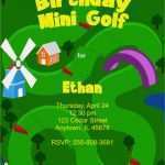 Einladung Zur Vernissage Vorlage Cool Einladung Zur Minigolf Party