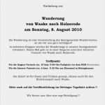 Einladung Zur Wanderung Vorlage Luxus Einladung Zur Wanderung Am sonntag 8 August 2010