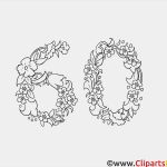 Einladungen 60 Geburtstag Vorlagen Kostenlos Zum Ausdrucken Beste 60 Jahre Geburtstag Blumenranken Zum Ausmalen