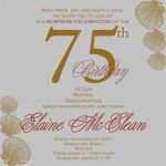 Einladungen 75 Geburtstag Vorlagen Kostenlos Elegant Einladungskarten 75 Geburtstag Selbst Gestalten Einladung