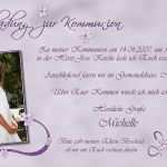 Einladungen Für Konfirmation Vorlagen Wunderbar Einladungen Kommunion Konfirmation