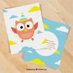 Einladungskarte Eule Vorlage Erstaunlich Grußkarte Vorlage Mit Lustiger Eule