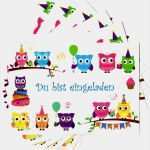 Einladungskarte Eule Vorlage Hübsch Eulen Einladungskarten Zum Ausdrucken