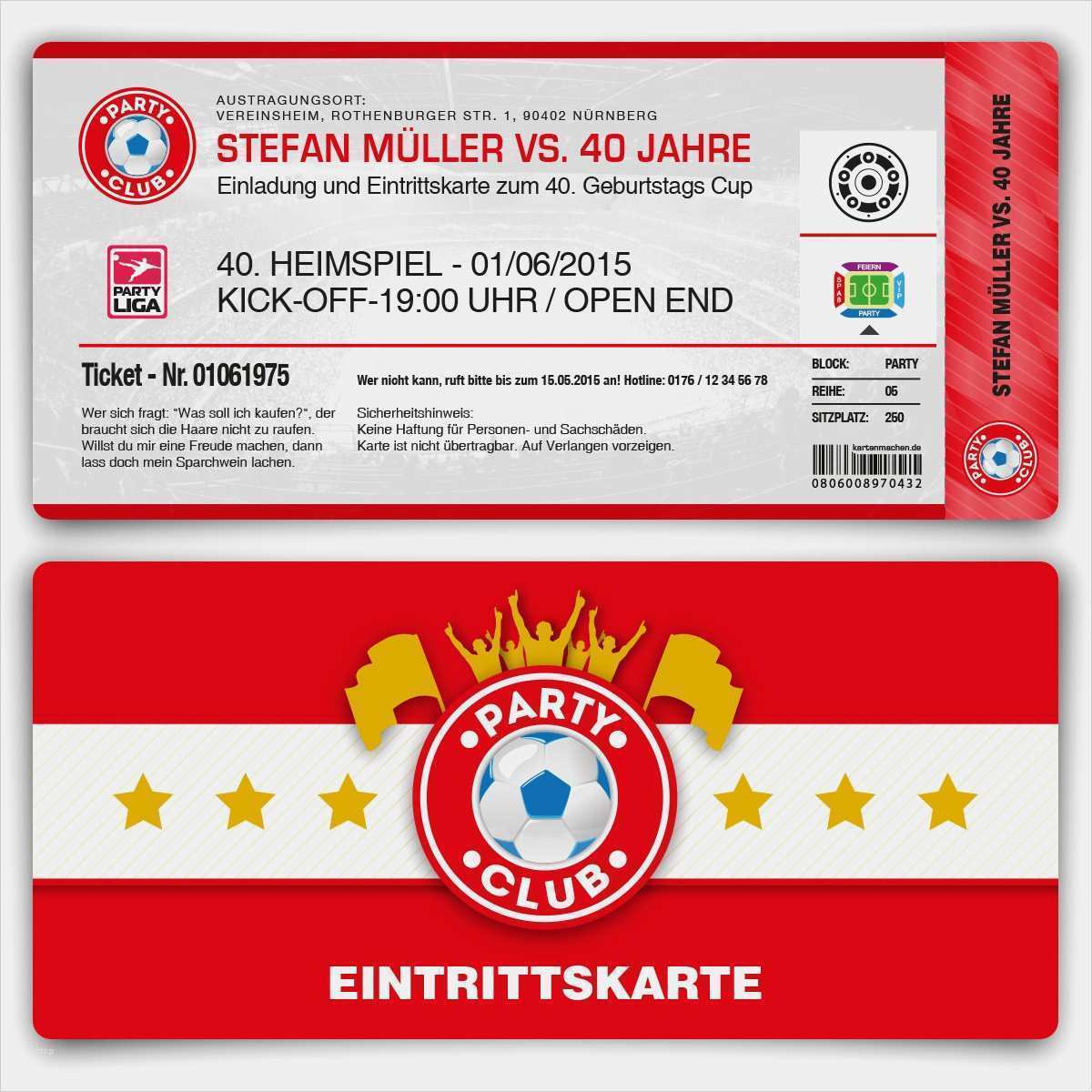 Wunderbar Einladungskarte Fussball Ticket Vorlage Bilder | siwicadilly.com