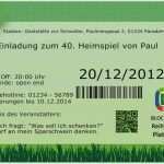 Einladungskarte Fussball Ticket Vorlage Cool Einladung Vortrefflich Einladung Fussball Geburtstag