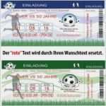 Einladungskarte Fussball Ticket Vorlage Erstaunlich Einladungskarten Zum Geburtstag