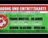 Einladungskarte Fussball Ticket Vorlage Genial Einladungen Zum 30 Geburtstag