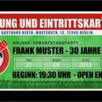 Einladungskarte Fussball Ticket Vorlage Genial Einladungen Zum 30 Geburtstag