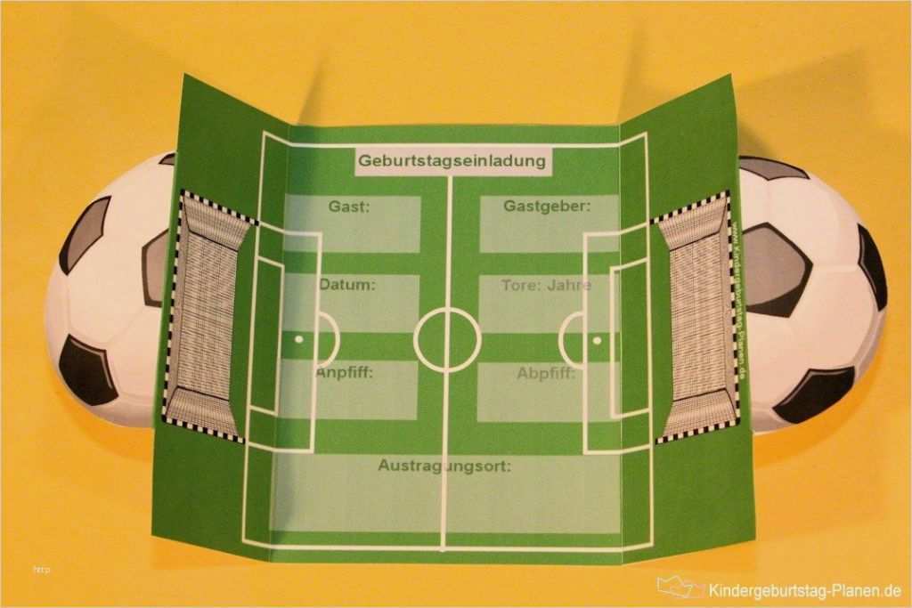 Einladungskarte Fussball Ticket Vorlage Neu Fußball Geburtstag Einladung Max