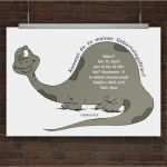 Einladungskarte Pdf Vorlage Wunderbar Drucke Selbst Einladungskarte Dino