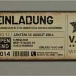 Einladungskarte Ticket Vorlage Genial Einladungskarten Als Ticket Geburtstag Vintage